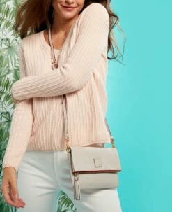 Florentine Foldover Zip Crossbody Natural -Florentine Shop 9Y0173 ILD lifestyle 1