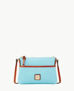 Pebble Grain Ginger Crossbody Caribbean Blue