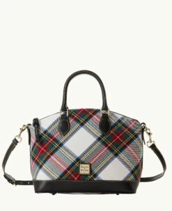 Tartan Darcy Satchel White 5 Tartan Darcy Satchel White -Florentine Shop B0239G TTWHPABL 1