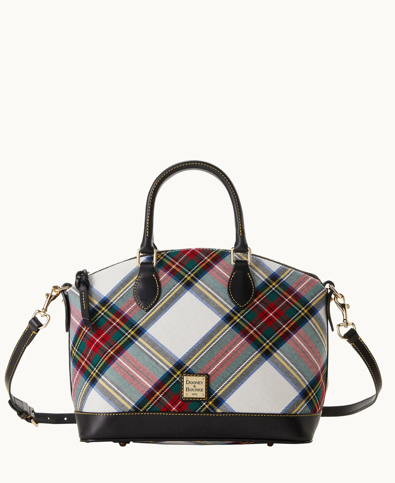 Tartan Darcy Satchel White Tartan Darcy Satchel White -Florentine Shop B0239G TTWHPABL 1