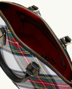 Tartan Darcy Satchel White 8 Tartan Darcy Satchel White -Florentine Shop B0239G TTWHPABL ALT2 1