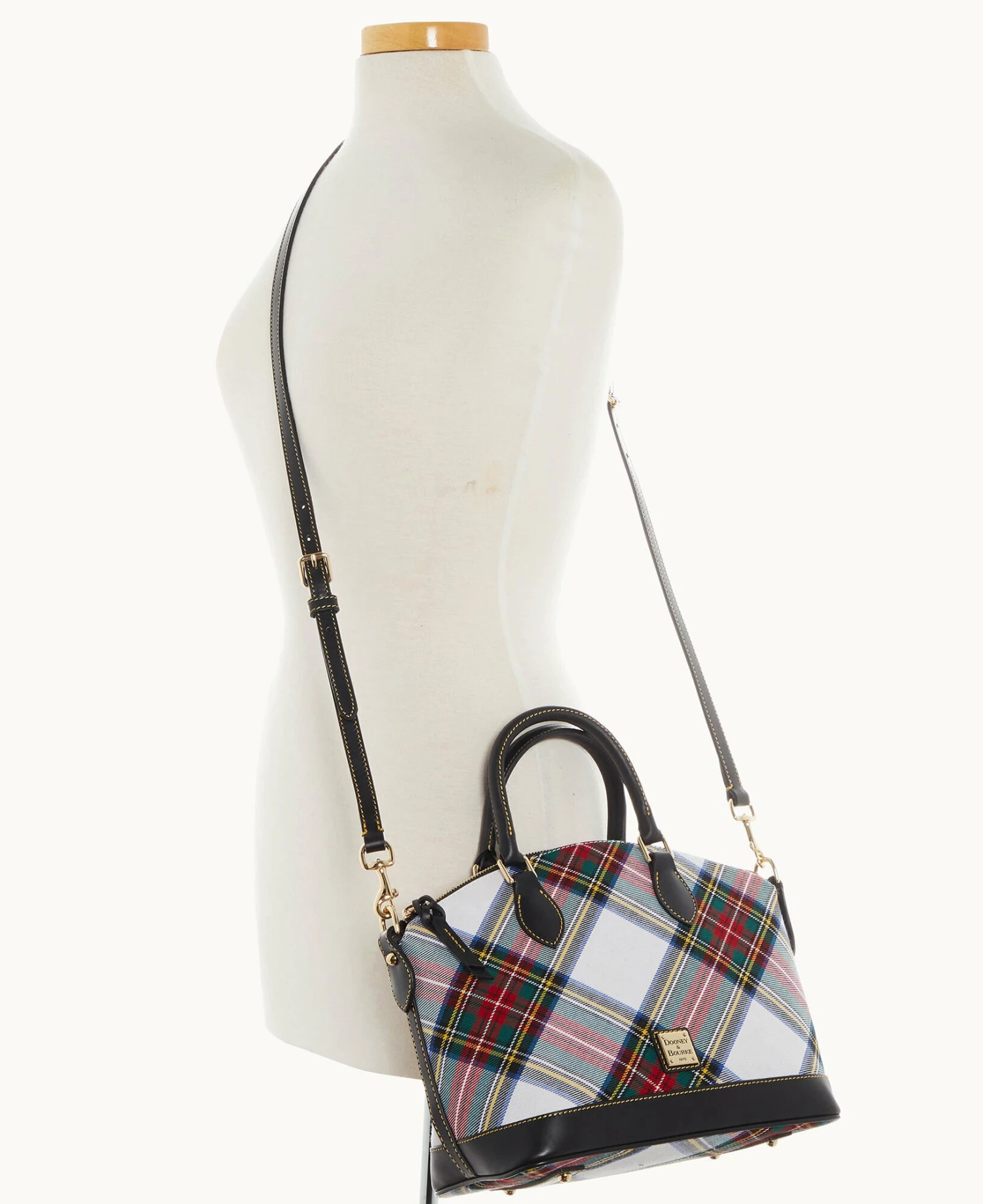 Tartan Darcy Satchel White Tartan Darcy Satchel White -Florentine Shop B0239G TTWHPABL ALT4 1