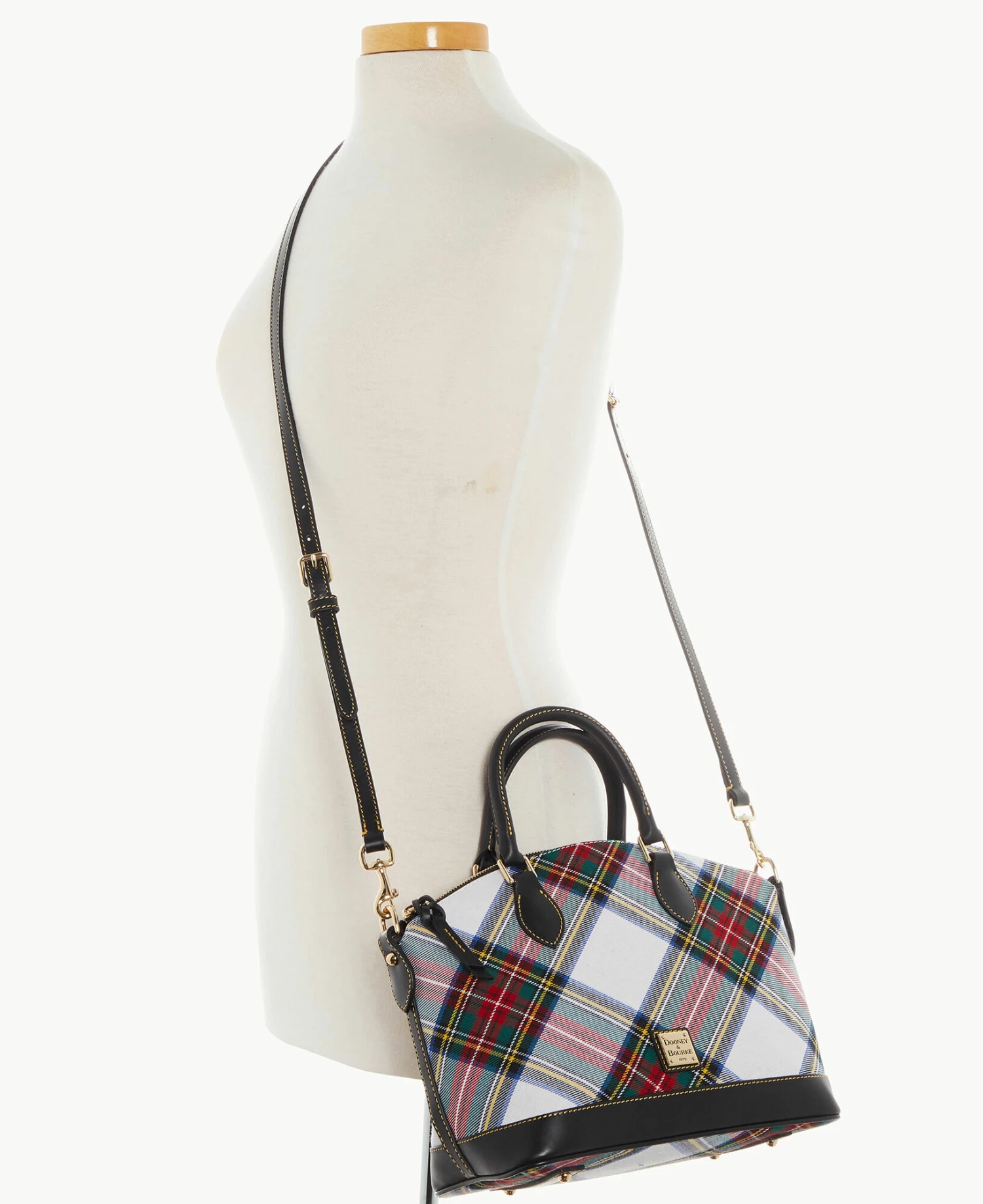 Tartan Darcy Satchel White Tartan Darcy Satchel White -Florentine Shop B0239G TTWHPABL ALT4