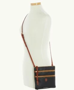 MLB Giants N S Triple Zip Crossbody GIANTS -Florentine Shop B0298G AWBLPATNGINT ALT4 1