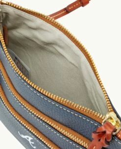 MLB Braves N S Triple Zip Crossbody BRAVES -Florentine Shop B0298G AWNVPATNBRVE ALT2 1