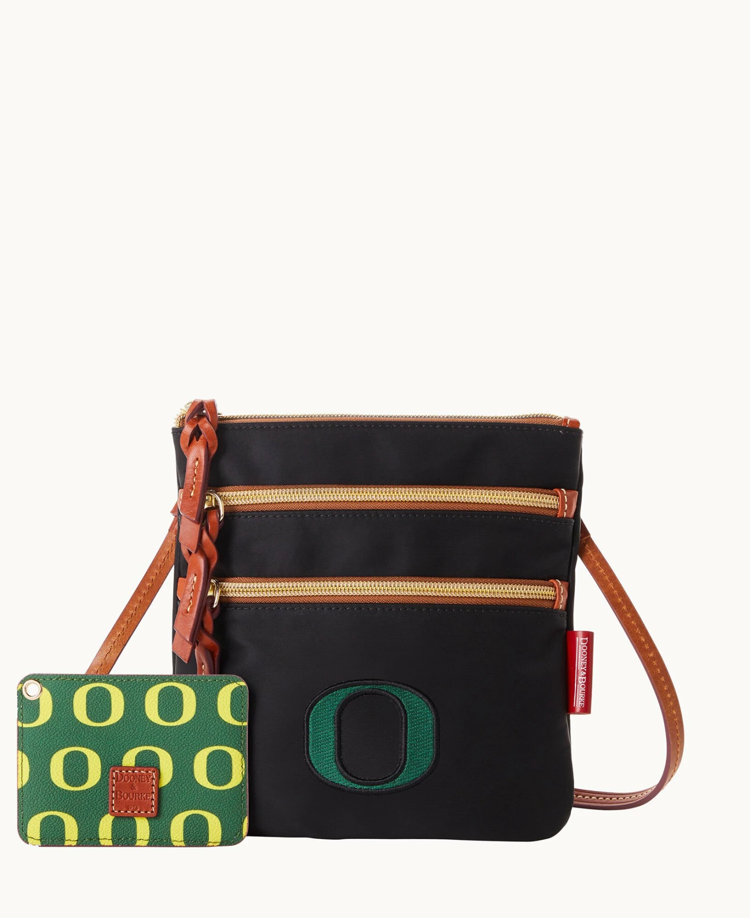 Collegiate University of Oregon N S Triple Zip w ID holder OREGON Collegiate University Of Oregon N S Triple Zip W ID Holder OREGON -Florentine Shop B0298G INBLPATNORE0 1