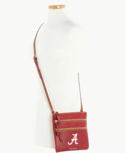 Collegiate University Of Alabama Triple Zip Crossbody U OF ALABAMA -Florentine Shop B0298H AWRGPATNALA0 ALT4