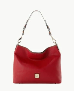 Pebble Grain Extra Large Courtney Sac Red