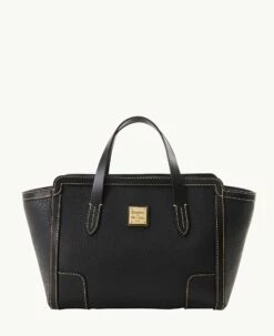 Pebble Grain Small Shopper Black Black 5 Pebble Grain Small Shopper Black Black -Florentine Shop B0674G AWBLPABL 1