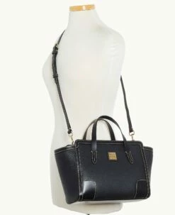 Pebble Grain Small Shopper Black Black 9 Pebble Grain Small Shopper Black Black -Florentine Shop B0674G AWBLPABL ALT4 1