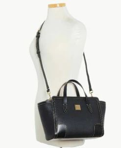 Pebble Grain Small Shopper Black Black 4 Pebble Grain Small Shopper Black Black -Florentine Shop B0674G AWBLPABL ALT4