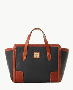 Pebble Grain Small Shopper Black Black 11 Pebble Grain Small Shopper Black Black -Florentine Shop B0674G AWBLPATN