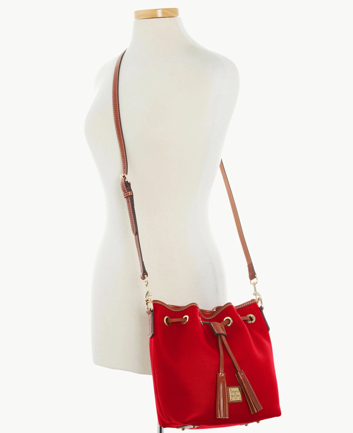 Pebble Grain Aimee Crossbody Red - Image 4