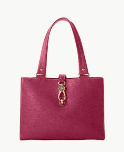 Saffiano Medium Logo Lock Tote Cranberry 11 Saffiano Medium Logo Lock Tote Cranberry -Florentine Shop B0787G SICBSICB 2