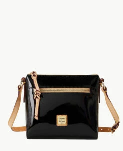 Patent Allison Crossbody Black