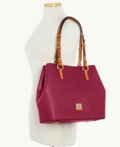 Saffiano Briana With Pouch Cranberry 9 Saffiano Briana With Pouch Cranberry -Florentine Shop B1157G SICBPANA ALT4 1