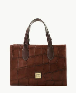 Denison Gia Satchel Cognac 8 Denison Gia Satchel Cognac -Florentine Shop B1298G 8DCGPABM 2