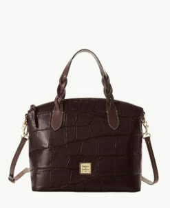 Denison Celeste Satchel Espresso 9 Denison Celeste Satchel Espresso -Florentine Shop B1299G 8DEEPABM 2