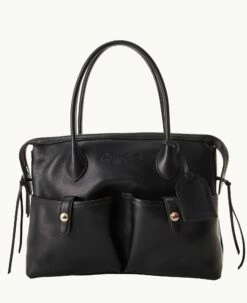 Florentine Medium East West Satchel Black 4 Florentine Medium East West Satchel Black -Florentine Shop B1390G FVBLFVBL 1