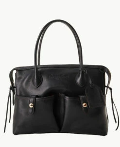 Florentine Medium East West Satchel Black 8 Florentine Medium East West Satchel Black -Florentine Shop B1390G FVBLFVBL 2