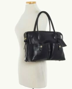 Florentine Medium East West Satchel Black 7 Florentine Medium East West Satchel Black -Florentine Shop B1390G FVBLFVBL ALT4 1