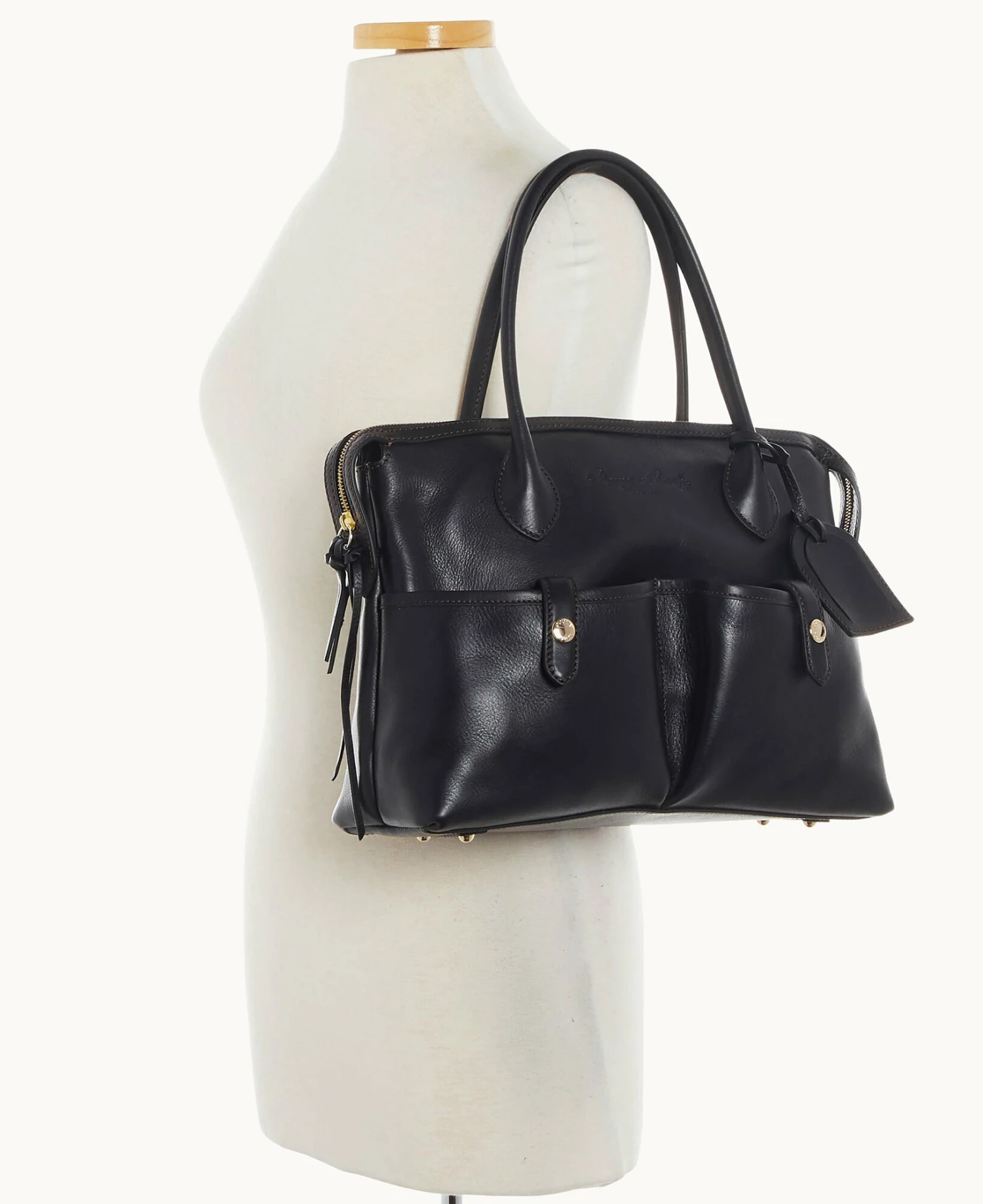 Florentine Medium East West Satchel Black Florentine Medium East West Satchel Black -Florentine Shop B1390G FVBLFVBL ALT4 1