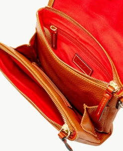 Pebble Grain Hunter Crossbody Caramel -Florentine Shop B1424G AWCAPATN ALT2