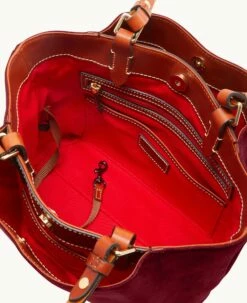 Suede Small Flynn Wine -Florentine Shop B1459G SUWNPATN ALT2 1