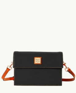 Wexford Leather East West Crossbody Black