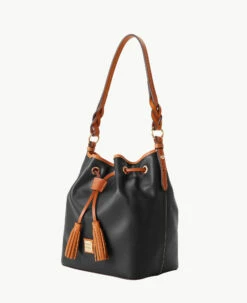Wexford Leather Tasha Drawstring Black 2 Wexford Leather Tasha Drawstring Black -Florentine Shop B1596G JKBLPANA ALT1