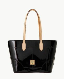 Patent Tote Black