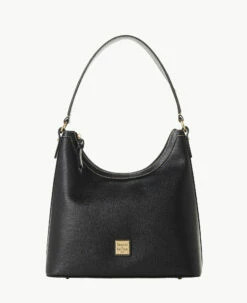 Saffiano Hobo Black