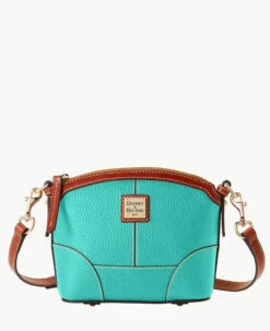 Pebble Grain Mini Domed Crossbody Geranium -Florentine Shop B1615G AWAQPATN
