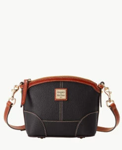 Pebble Grain Mini Domed Crossbody Geranium -Florentine Shop B1615G AWBLPATN