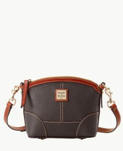 Pebble Grain Mini Domed Crossbody Geranium -Florentine Shop B1615G AWBMPATN