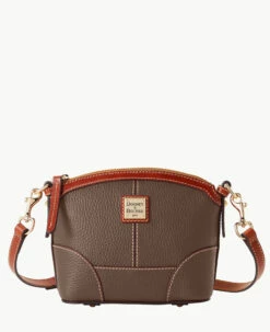 Pebble Grain Mini Domed Crossbody Geranium -Florentine Shop B1615G AWELPATN