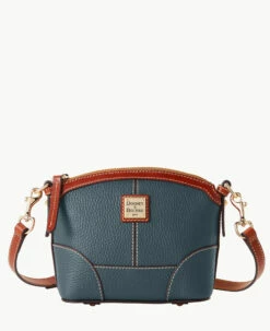 Pebble Grain Mini Domed Crossbody Geranium -Florentine Shop B1615G AWFSPATN