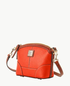 Pebble Grain Mini Domed Crossbody Geranium -Florentine Shop B1615G AWGEPATN ALT1