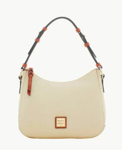 Pebble Grain Small Kiley Hobo Bone