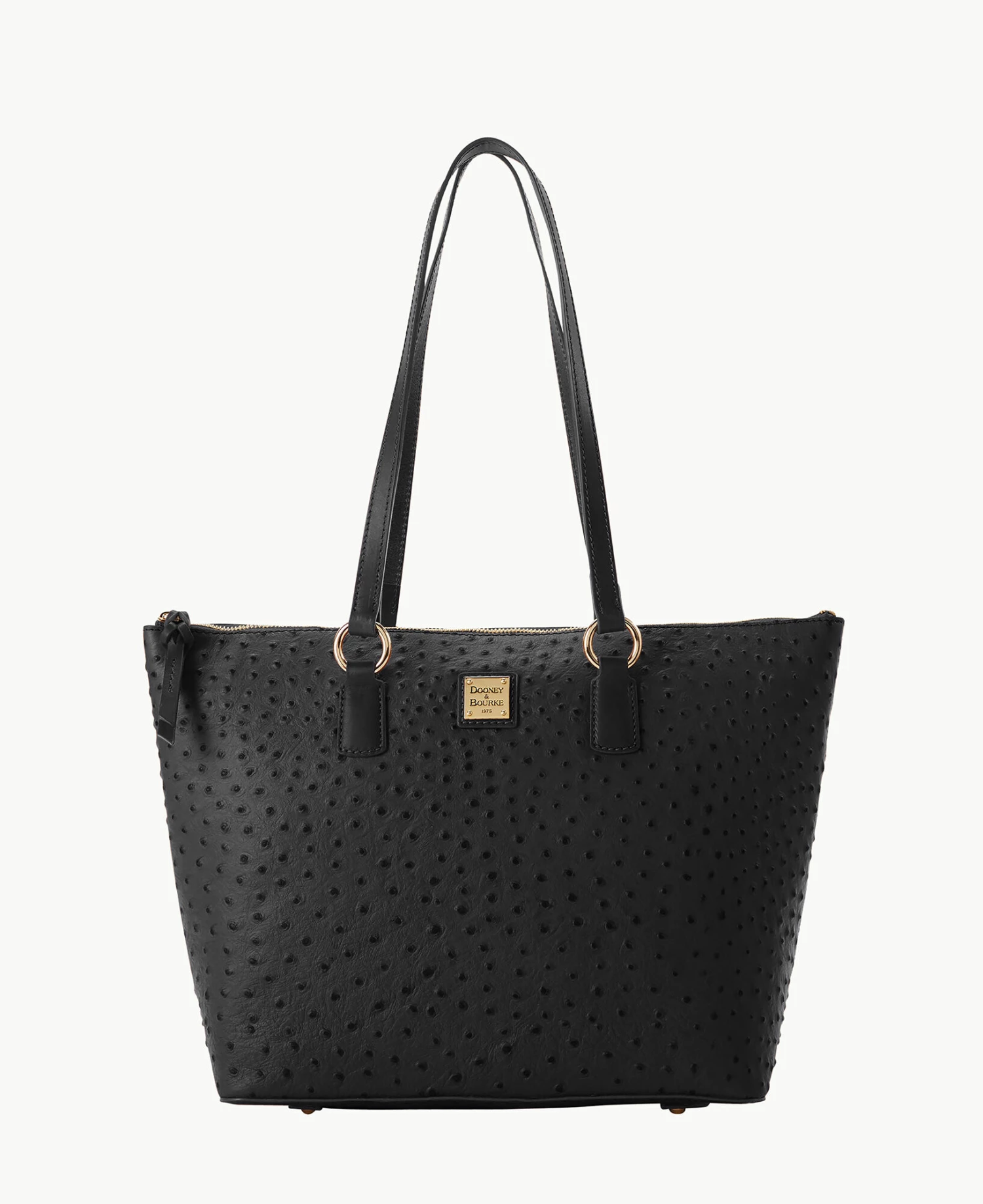 Ostrich Wren Tote Black Ostrich Wren Tote Black -Florentine Shop B1694G OTBLPABL
