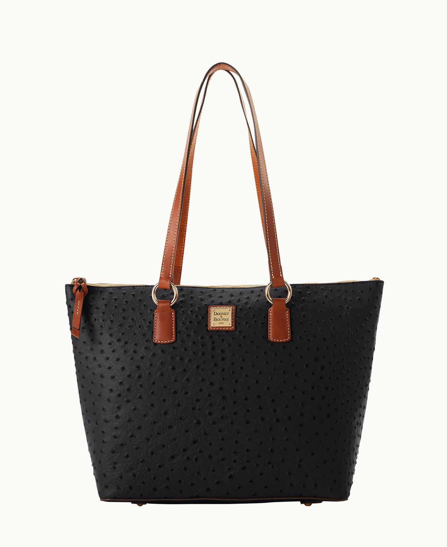 Ostrich Wren Tote Black Ostrich Wren Tote Black -Florentine Shop B1694G OTBLPAKR 1