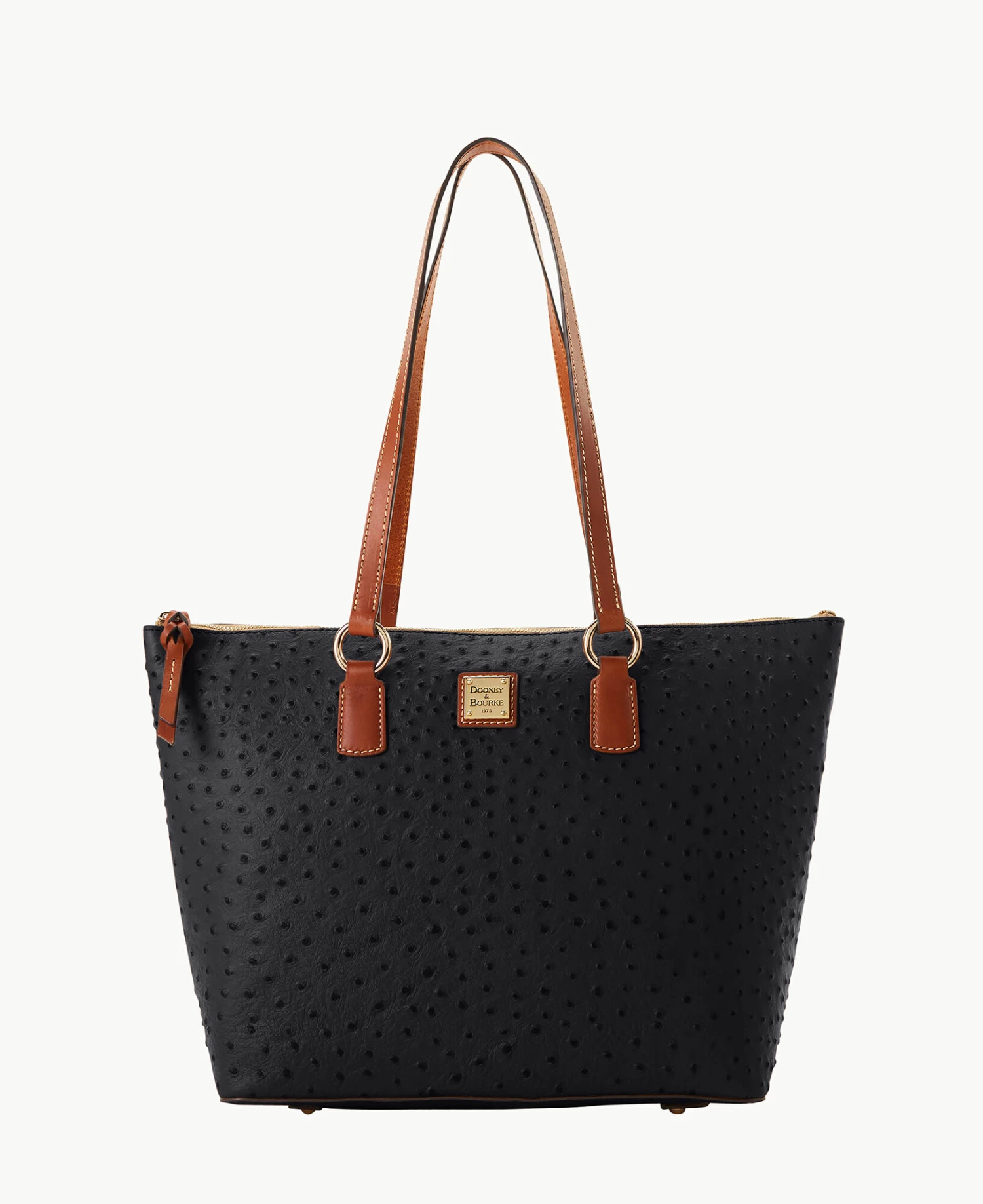 Ostrich Wren Tote Black Ostrich Wren Tote Black -Florentine Shop B1694G OTBLPAKR 2