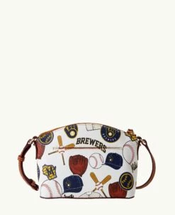 MLB Brewers Suki Crossbody BREWERS -Florentine Shop B1696G QUMWPATNBRWS ALT3 1