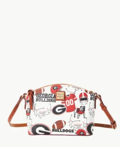 Collegiate University Of Georgia Suki Crossbody Georgia -Florentine Shop B1696G QXMWPATNGEA0 2