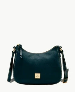 Pebble Grain Small Kiley Crossbody Black -Florentine Shop B1723G AWBLPABL