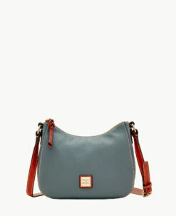 Pebble Grain Small Kiley Crossbody Black -Florentine Shop B1723G AWSLPATN