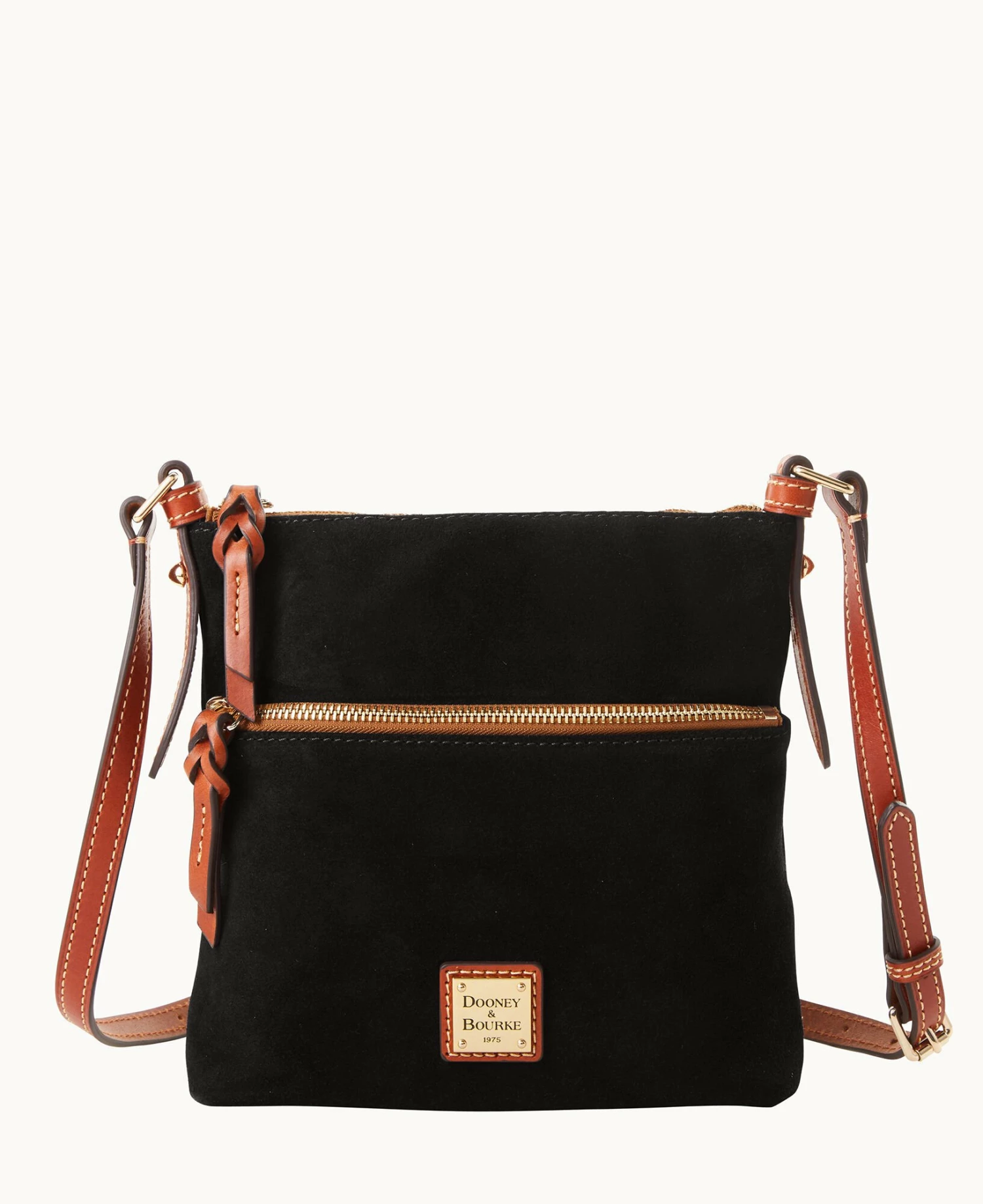 Suede Letter Carrier Black Suede Letter Carrier Black -Florentine Shop B1725G SUBLPATN 1