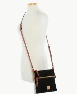 Suede Letter Carrier Black 4 Suede Letter Carrier Black -Florentine Shop B1725G SUBLPATN ALT4