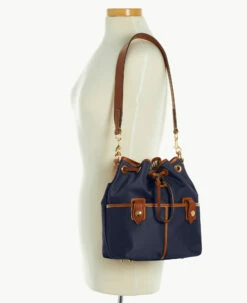 Wayfarer Drawstring Navy 4 Wayfarer Drawstring Navy -Florentine Shop B1765G WWNVLSKR ALT4