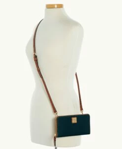 Pebble Grain Large Zip Around Wristlet Crossbody Black 9 Pebble Grain Large Zip Around Wristlet Crossbody Black -Florentine Shop B1792G AWBLPATN ALT4 1